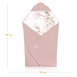 Păturica pentru scoica auto Lionelo Travel Beige Magnolia, 90x90 cm cumpăra în Chișinau. Foto 5