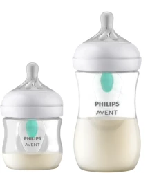 Набор бутылочек для кормления из полипропилена Philips Avent Natural Response AirFree, 260 мл, 125 мл, 2 шт. купить в Кишиневе. Фото 1