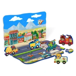 Развивающий пазл Puedo Dynamic Puzzle Traffic&Ocean,17 элементов в асс. купить в Кишиневе. Фото 3