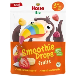 Снеки Holle Bio Smoothie Drops Фрукты (3 года+), 15 гр купить в Кишиневе. Фото 1