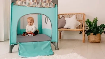 Patut pliabil Lionelo Stefi Green Turquoise cumpăra în Chișinau. Foto 8
