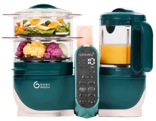 Robot multifuncțional 6 in 1 Babymoov Nutribaby+ Opal Green cumpăra în Chișinau. Foto 1