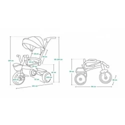 Детский трицикл Lionelo Kori Blue Navy купить в Кишиневе. Фото 28