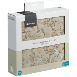 Paturica KikkaBoo Double layer Secret Garden Beige, 100x100 cm cumpăra în Chișinau. Foto 2