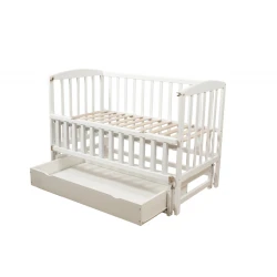 Детская кроватка Goydalka Valeri Plus Ivory на маятнике с ящиком купить в Кишиневе. Фото 2