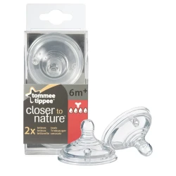 Соска силиконовая Tommee Tippee Closer to Nature (6 мес. +), 2 шт. купить в Кишиневе. Фото 1