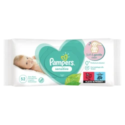 Servetele umede Pampers Sensitive, 52 buc. cumpăra în Chișinau. Foto 1