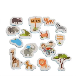 Jucării pentru baie Moni Puzzle Safari, 15 buc. cumpăra în Chișinau. Foto 2