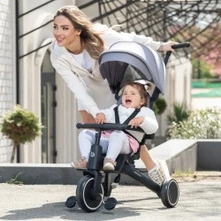 Трёхколёсный велосипед Kikkaboo 8in1 Trix 2 Beige купить в Кишиневе. Фото 9