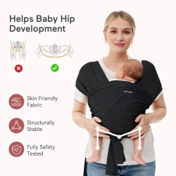 Marsupiu Momcozy Wrap Black cumpăra în Chișinau. Foto 4