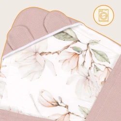 Păturica pentru scoica auto Lionelo Travel Beige Magnolia, 90x90 cm cumpăra în Chișinau. Foto 7