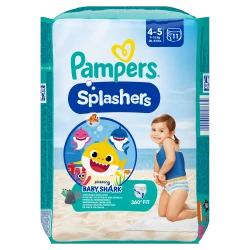 Подгузники-трусики для плавания Pampers Splashers 4-5 (9-15 кг), 11 шт. купить в Кишиневе. Фото 2