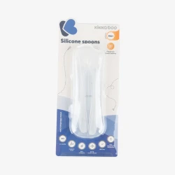 Набор ложечек Kikkaboo с чехлом Silicone Blue, 2 шт. купить в Кишиневе. Фото 3