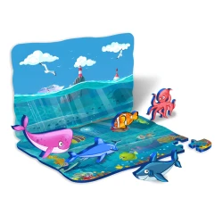 Развивающий пазл Puedo Dynamic Puzzle Traffic&Ocean,17 элементов в асс. купить в Кишиневе. Фото 5