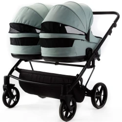 Коляска для двойни 2 в 1 Adamex Leo Duo Green купить в Кишиневе. Фото 7