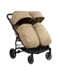 Carucior pentru gemeni KikkaBoo Happy 2 Beige cumpăra în Chișinau. Foto 6