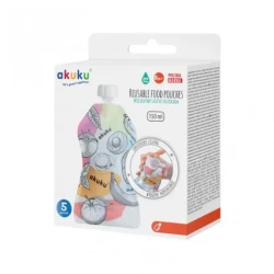 Pouch reutilizabile Akuku 150 ml, 5 buc cumpăra în Chișinau. Foto 4