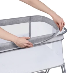 Кроватка Co-sleeper 2 в 1 Lionelo Luna Grey Concrete купить в Кишиневе. Фото 6