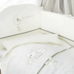 Lenjerie de patut 6 piese Perina Le petit bebe Olive cumpăra în Chișinau. Foto 1