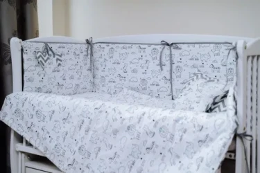 Lenjerie de patut 8 piese PernaMea HappyBaby Albastru cumpăra în Chișinau. Foto 2