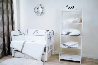 Lenjerie de patut 8 piese PernaMea Renaissance Gri cumpăra în Chișinau. Foto 3