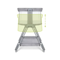 Кроватка Co-sleeper 2 в 1 Lionelo Luna Grey Concrete купить в Кишиневе. Фото 11