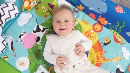 Covoraș pentru copii Lionelo Anika Plus Blue Yellow, 115x100x53 cm cumpăra în Chișinau. Foto 23