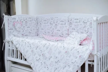 Lenjerie de patut 8 piese PernaMea HappyBaby Roz cumpăra în Chișinau. Foto 2