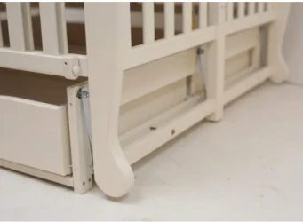 Кроватка детская для близнецов Goydalka Duo White с ящиком купить в Кишиневе. Фото 5