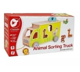 Деревянный сортер Classic World "Грузовик с животными" купить в Кишиневе. Фото 3