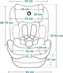 Детское автокресло 15-36 кг ISOFIX Lionelo Neal Black Onyx купить в Кишиневе. Фото 7