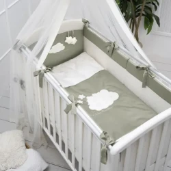 Lenjerie de patut 6 piese Perina Bambino Olive cumpăra în Chișinau. Foto 4