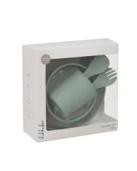 Set de masă cu 5 piese Kikkaboo Platinum Silicone Sage Mint cumpăra în Chișinau. Foto 8