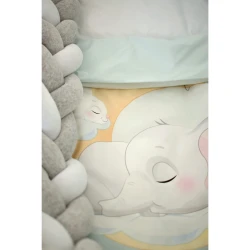Lenjerie de patut Veres Elephant Light Blue (6 piese), 120x60 cm cumpăra în Chișinau. Foto 3