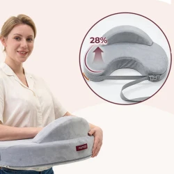 Подушка для кормления Momcozy Exclusive Memory Grey, 57x37 см купить в Кишиневе. Фото 5