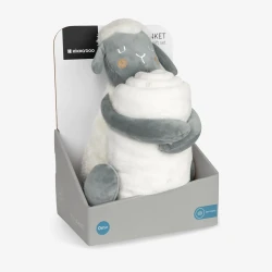 Пледик с игрушкой Kikkaboo Sleepy Sheep White, 70x100 см купить в Кишиневе. Фото 4