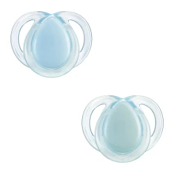 Ортодонтические силиконовые соски Tommee Tippee Nighttime Blue (0-6 мес.), 2 шт. купить в Кишиневе. Фото 2