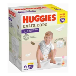 Подгузники-трусики Huggies Extra Care Box 6 (15-25 кг), 60 шт. купить в Кишиневе. Фото 2