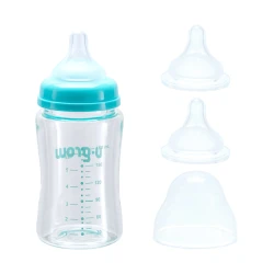 Biberon pentru bebelusi din sticla U-Grow cu 2 tetine de rezerva, 180 ml cumpăra în Chișinau. Foto 3