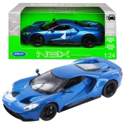 Коллекционный автомобиль Welly Ford GT 2017 1:24 Blue купить в Кишиневе. Фото 6