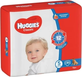Подгузники Huggies Classic 5 (11-25 кг), 38 шт купить в Кишиневе. Фото 2