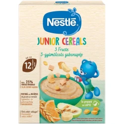 Terci Nestle din cereale fara lapte cu 3 fructe (12 luni+), 200 gr cumpăra în Chișinau. Foto 1