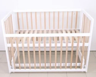 Детская кроватка Кузя София Белый Натур на маятнике купить в Кишиневе. Фото 5