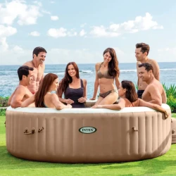 Jacuzzi Intex SPA Sahara Tan Round Bubble Spa 236х71 cm, 1339 litri, 8 persoane cumpăra în Chișinau. Foto 2