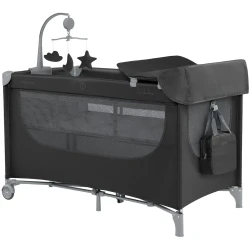 Кроватка манеж KikkaBoo Nighty Night Black купить в Кишиневе
