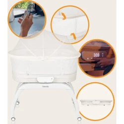 Детская кроватка 2 в 1 Lionelo Coral White купить в Кишиневе. Фото 2