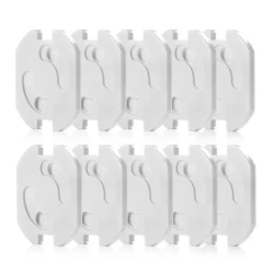 Набор из 10 защитных накладок на розетки Reer White купить в Кишиневе. Фото 1