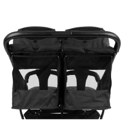 Прогулочная коляска для двойни Kikkaboo Happy 2 Black купить в Кишиневе. Фото 6