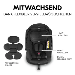 Комплект автолюлька 0-13 кг и база Isofix Hauck Drive N Care Set Black купить в Кишиневе. Фото 4