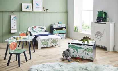 Pat U-grow Junior Dinosaur Green & White, 143x77 cm cumpăra în Chișinau. Foto 4